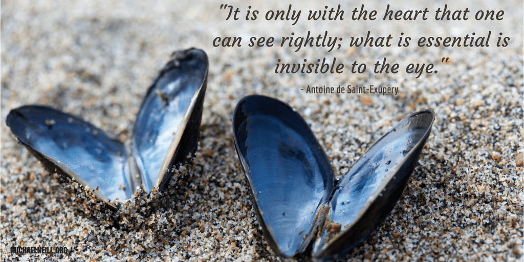 It is only with the heart…