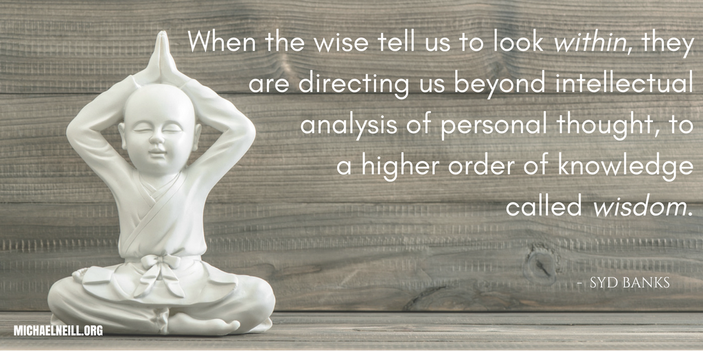 When the wise tell us…